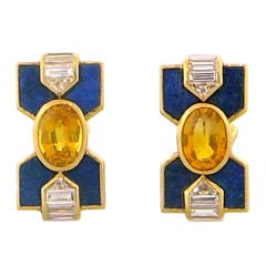 BOUCHERON Lapis Lazuli Earrings