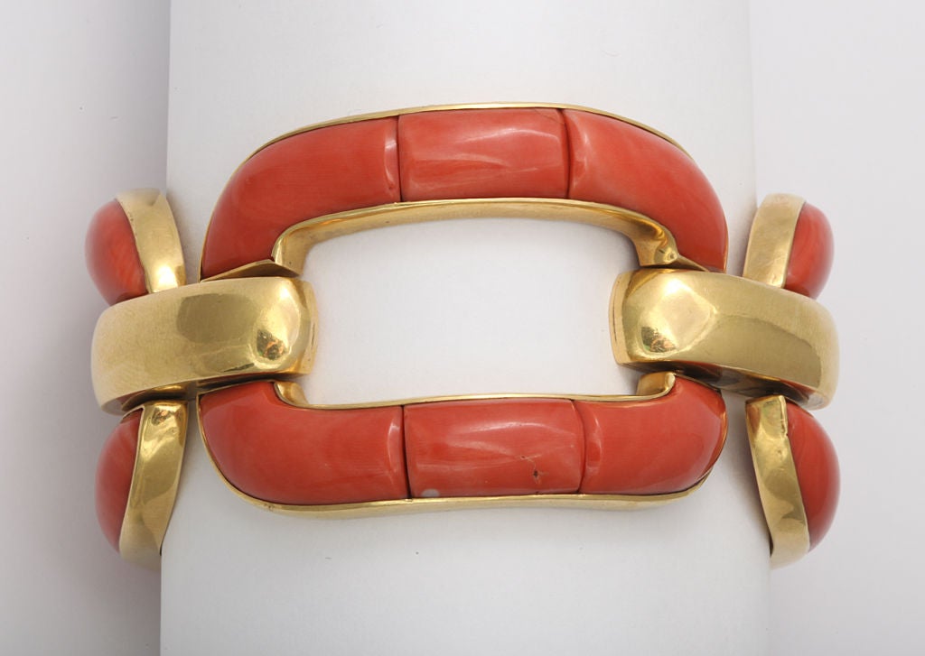 Women's SEAMAN SCHEPPS Coral Link Bracelet For Sale