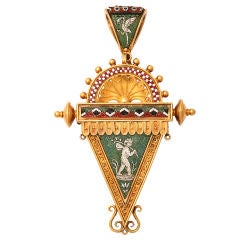Victorian Micromosaic Pendant