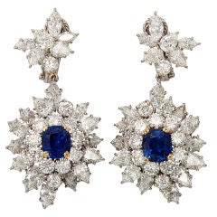 HARRY WINSTON Sapphire Diamond Drops