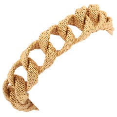 HERMES PARIS Gold Link Bracelet