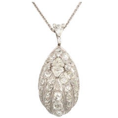 Art Deco Diamond Dome Pendant Art Deco Diamond Dome Pendant