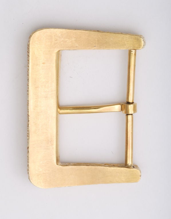 An 18 karat yellow gold belt buckle, numbered and signed, VCA.