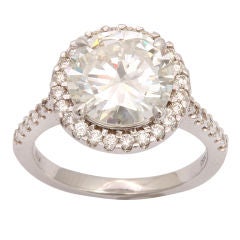 Diamond Engagement Ring 3.52 Carats