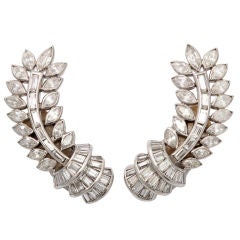 Art Deco Diamond Clips