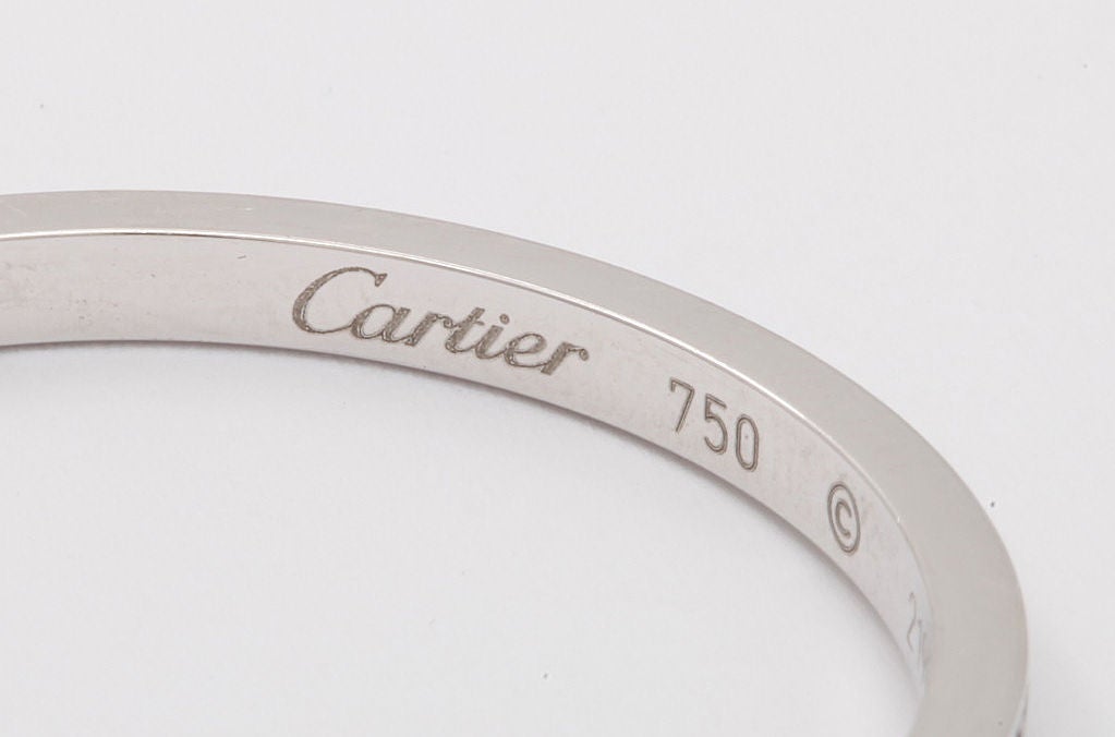 Women's CARTIER New York Diamond Hoop Earrings For Sale
