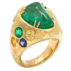 Sugarloaf Emerald Ring