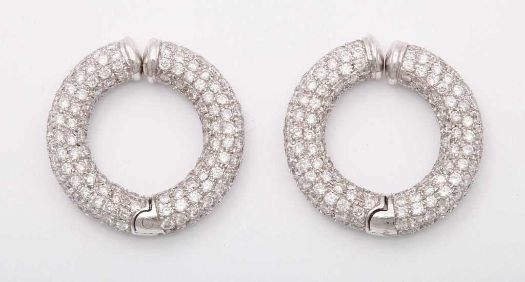 Diamond Hoop Earrings