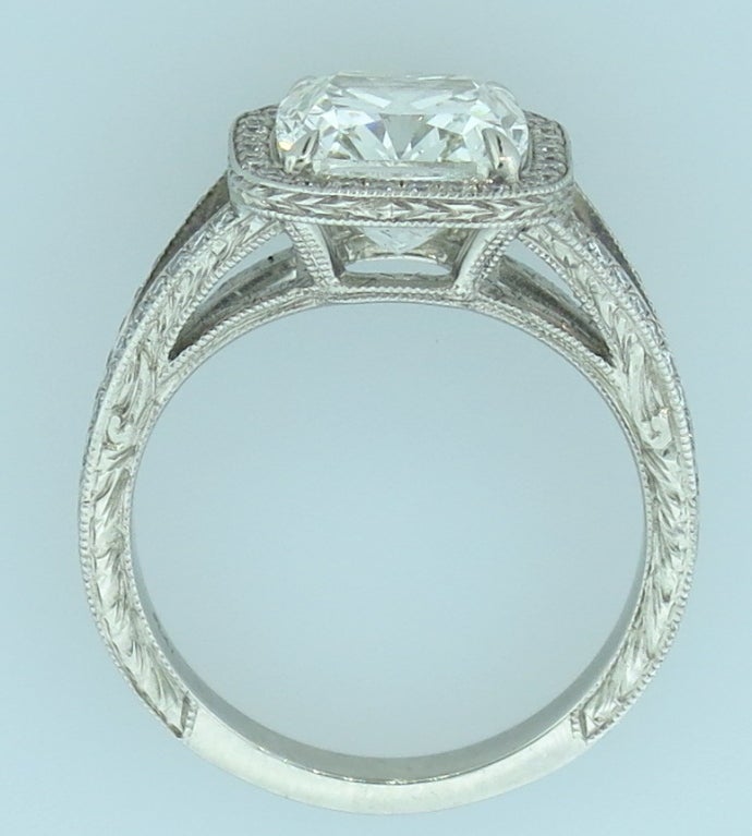 Cushion Cut Diamond Engagement Ring