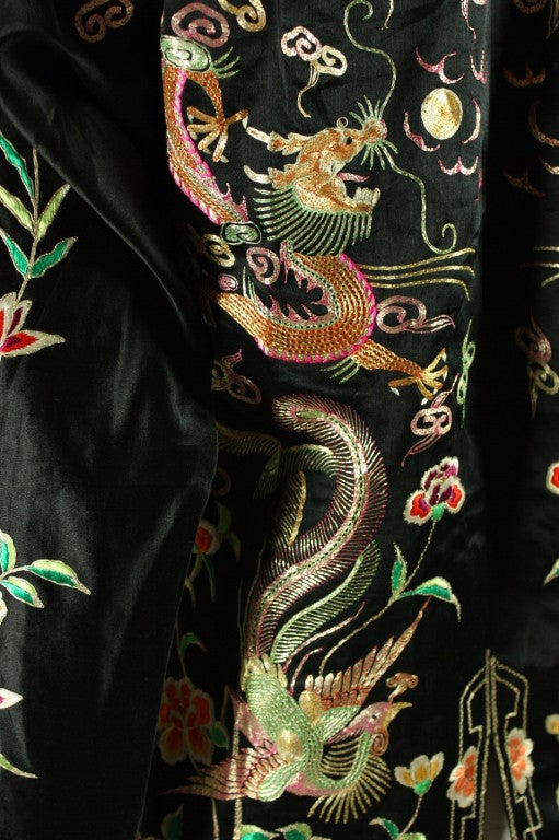 1940's Chinese Embroidered Satin Jacket 3