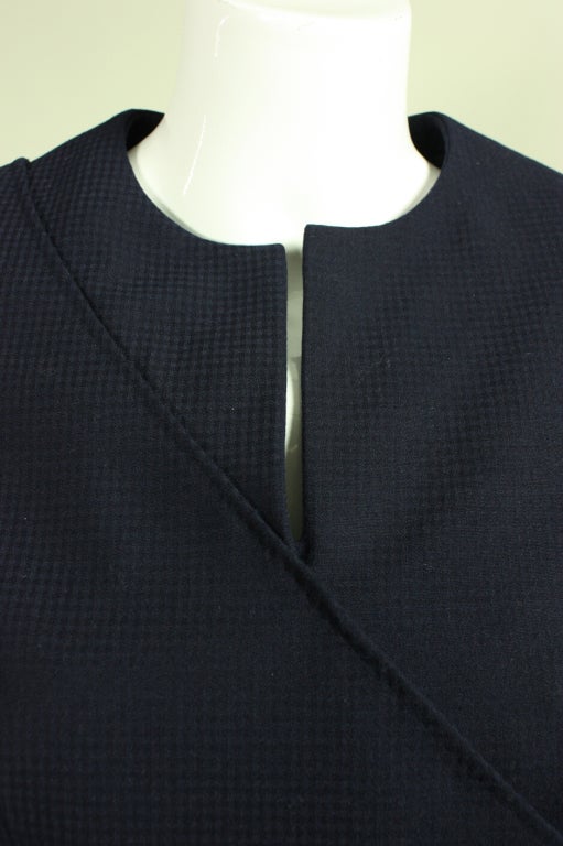 1960's Irene Navy Gabardine Suit For Sale 1