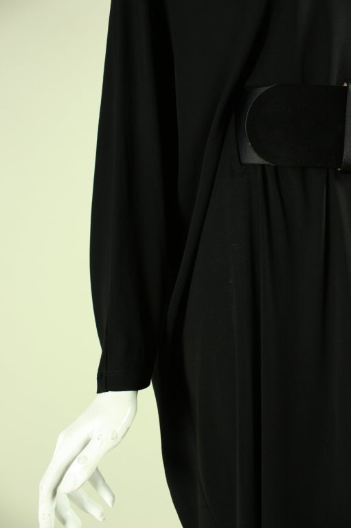 Alexander McQueen Draped Black Jersey Dress 2