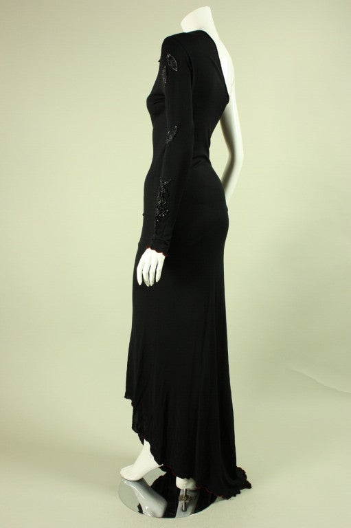 Women's 1970's Stephen Burrows One-Shouldered Gown For Sale