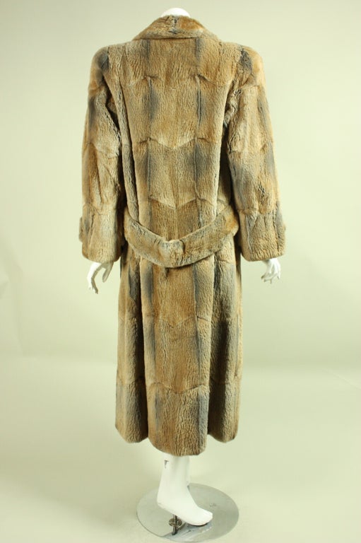 1990's Sheared Muskrat Coat from Neiman Marcus In Excellent Condition In Los Angeles, CA