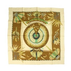 Vintage Hermes Silk Scarf: Brazil
