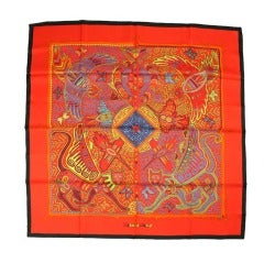 Hermes Silk Scarf: Legende Kuna Peuple de Panama