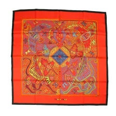 Hermes Silk Scarf: Legende Kuna Peuple de Panama