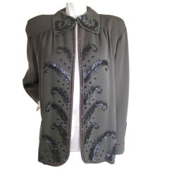 Vintage 1940
s Beaded Wool Jacket