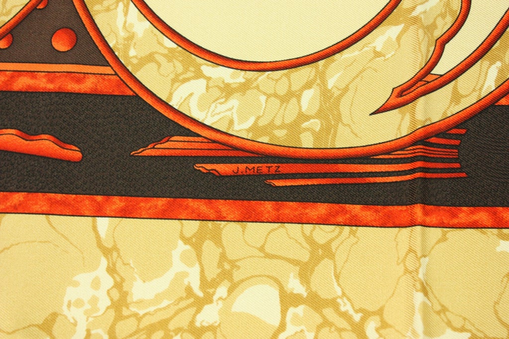 Women's Hermes Silk Scarf: Gloria Soli (Carpe Diem)