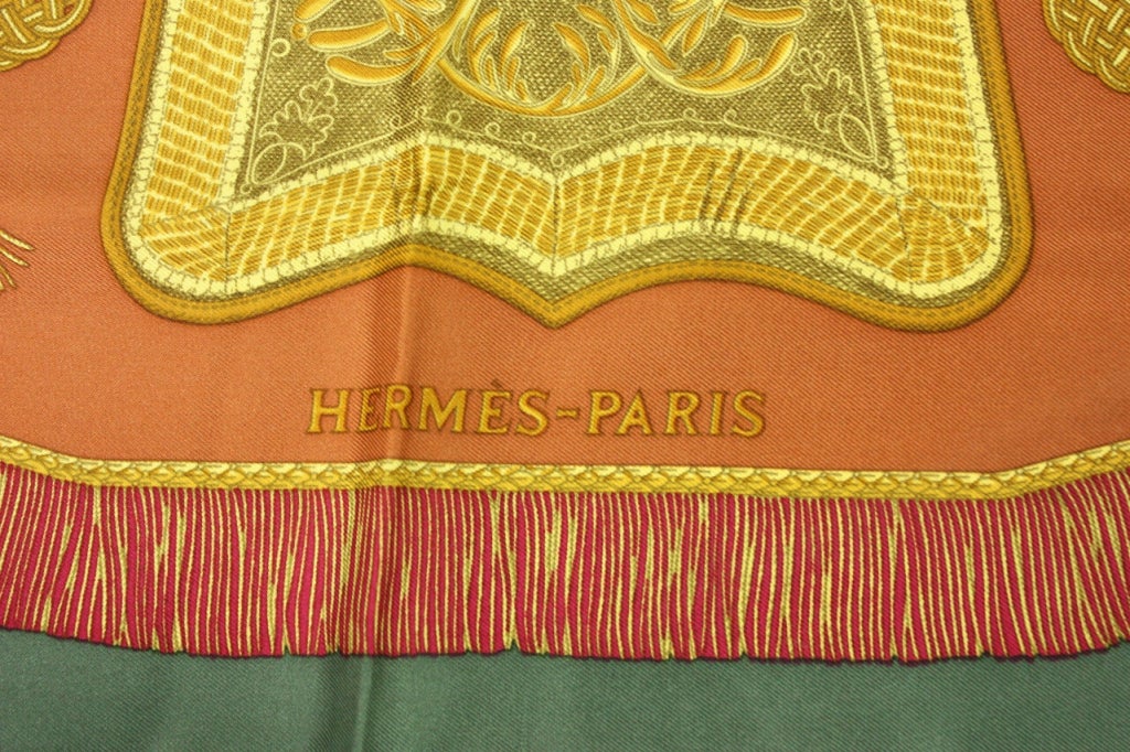 Hermes Silk Scarf: Poste et Cavalerie In Good Condition In Los Angeles, CA