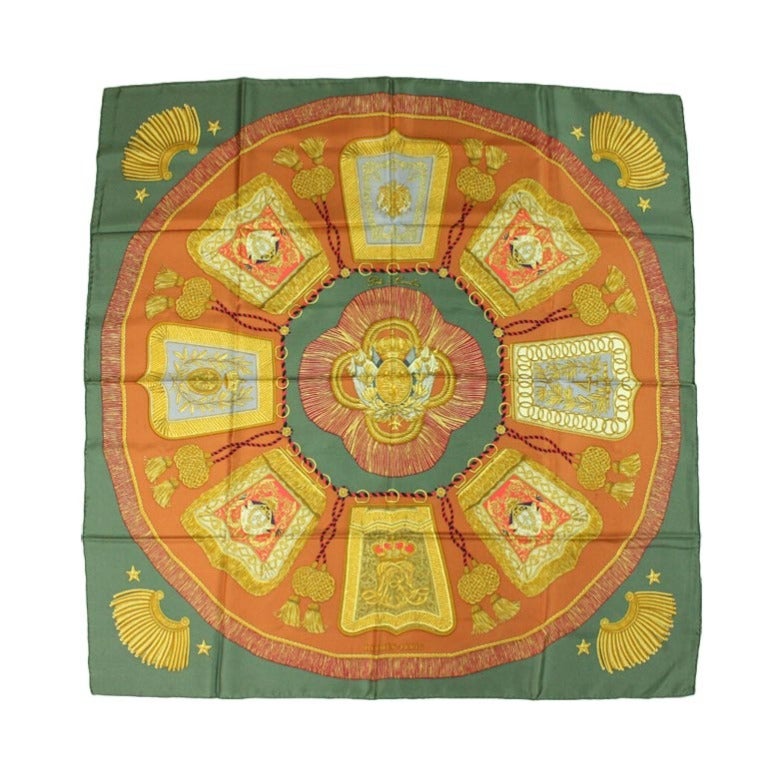 Hermes Silk Scarf: Poste et Cavalerie