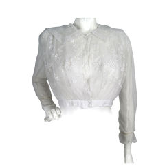 Antique Edwardian Embroidered Blouse