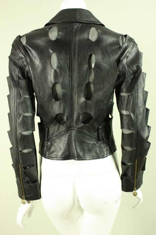 1990's Gianni Versace Versus Leather Jacket 2