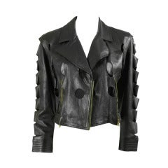 1990's Gianni Versace Versus Leather Jacket