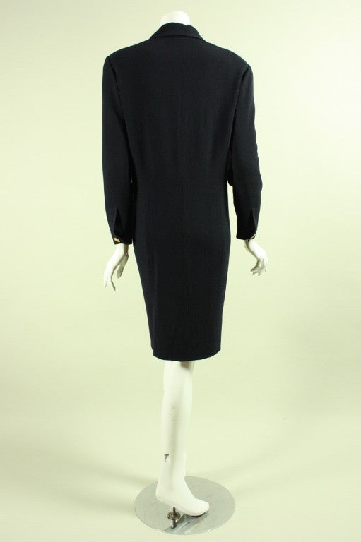 1990's Chanel Dress with Faux Blazer Styling In Excellent Condition For Sale In Los Angeles, CA