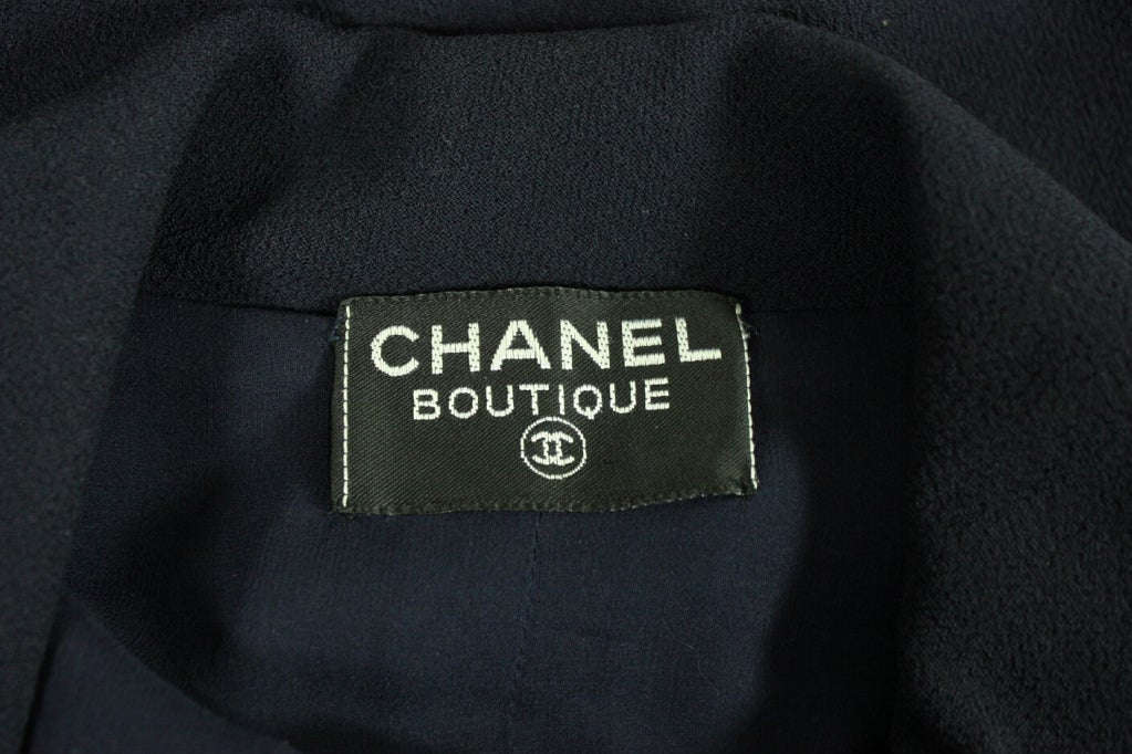 1990's Chanel Dress with Faux Blazer Styling For Sale 3