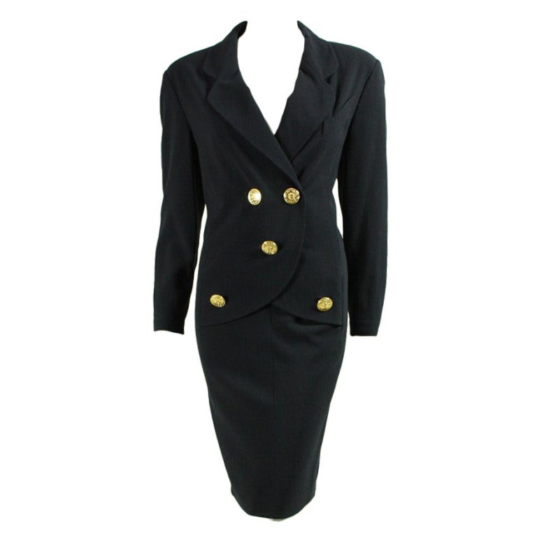 1990's Chanel Dress with Faux Blazer Styling For Sale
