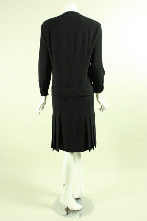 1990's Chanel Dress with 1920's Styling In Excellent Condition For Sale In Los Angeles, CA