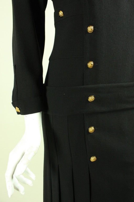 1990's Chanel Dress with 1920's Styling For Sale 1