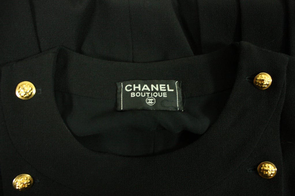 1990's Chanel Dress with 1920's Styling For Sale 3