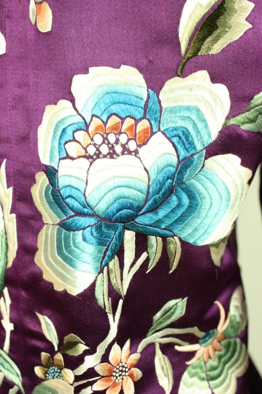 1930's Hand-Embroidered Silk Chinese Jacket 1
