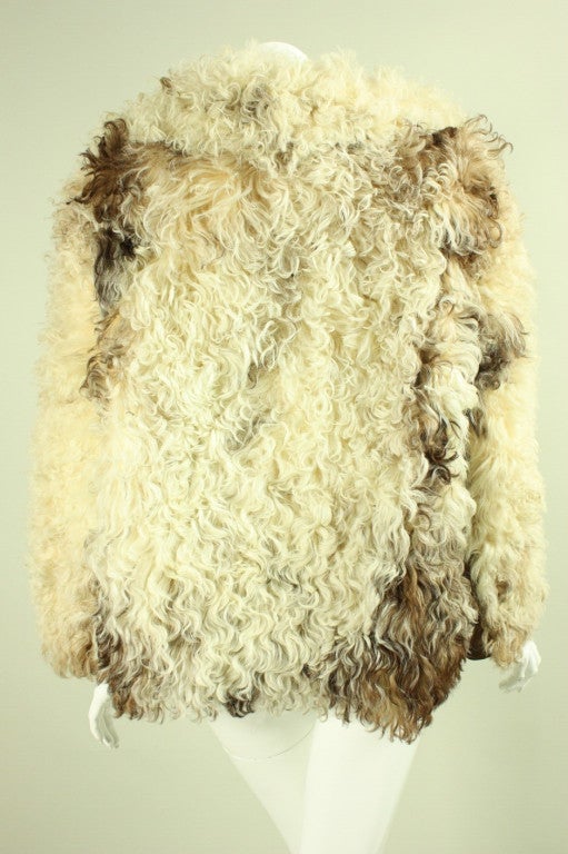 Women's 1970's Revillon Curly Lamb Jacket