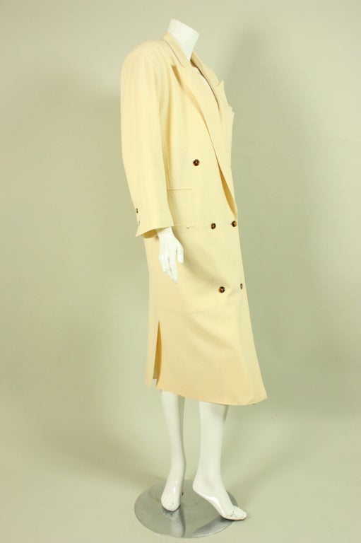 Yellow Jean Paul Gaultier for Gibo Double-Breasted Trench Coat For Sale