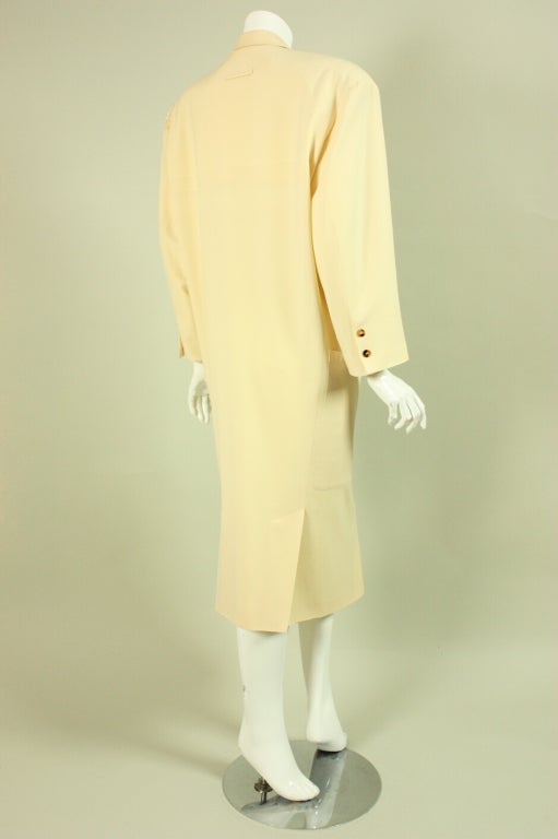 Jean Paul Gaultier for Gibo Double-Breasted Trench Coat In Good Condition For Sale In Los Angeles, CA