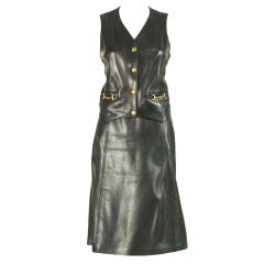 1970's Celine Navy Leather Ensemble 7