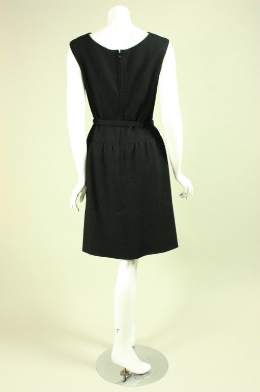 Women's Norman Norell Little Black Dress, 1960s  For Sale