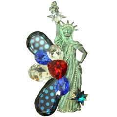 Wendy Gell Statue of Liberty Brooch