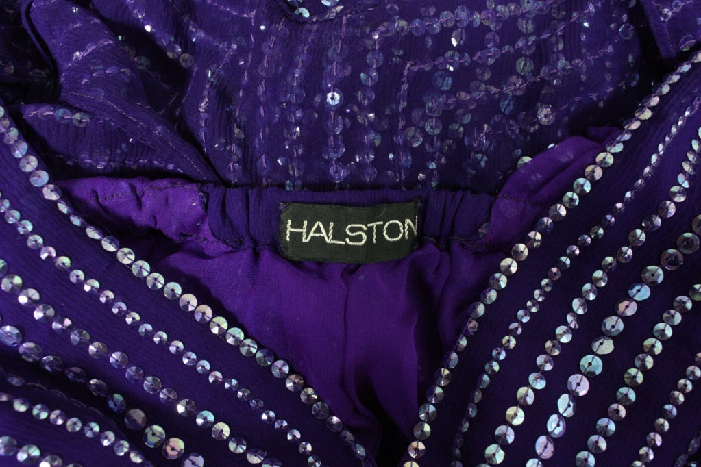 1970's Halston Sequined Jumpsuit & Jacket 3