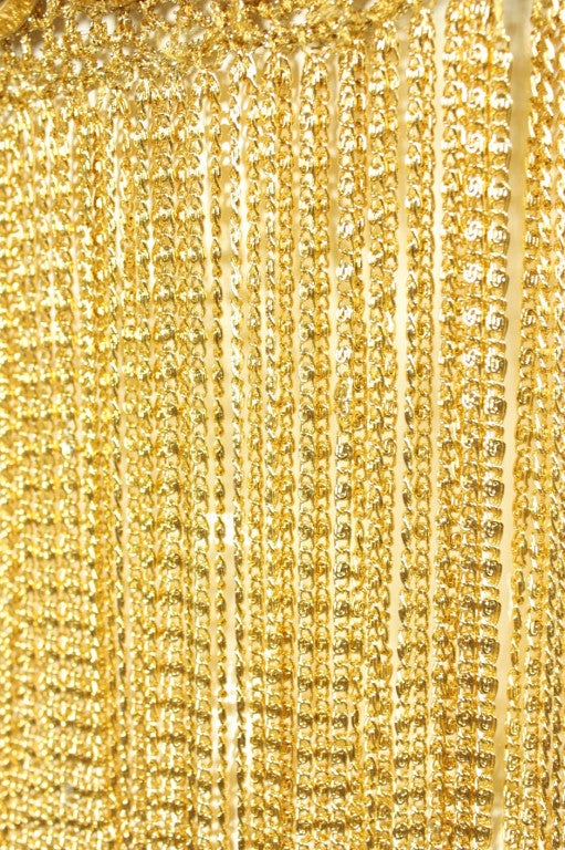 1970's Loris Azzaro Chain Link & Knit Vest 2