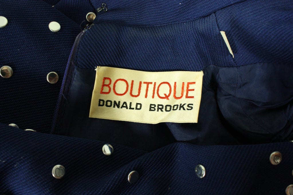 Women's Donald Brooks Studded Jumpsuit, 1970s  For Sale