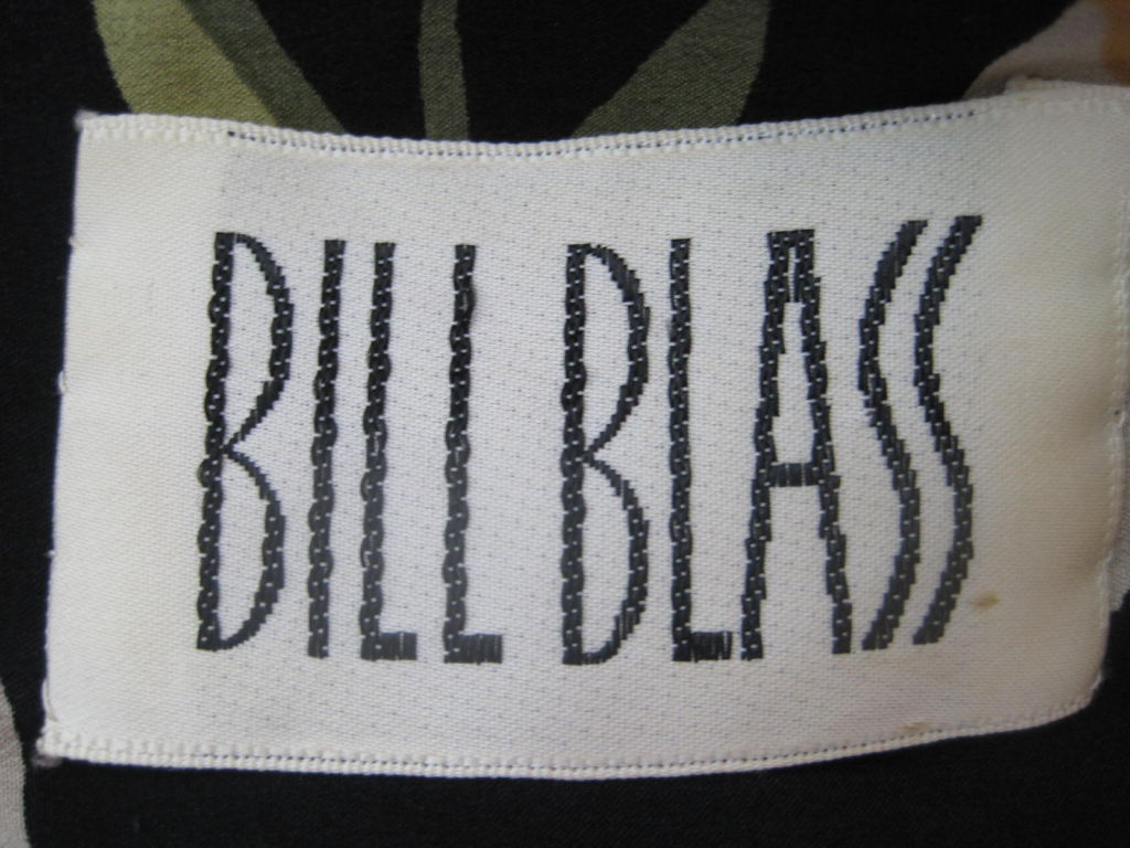 Bill Blass Silk Dress with Tulip Print 5