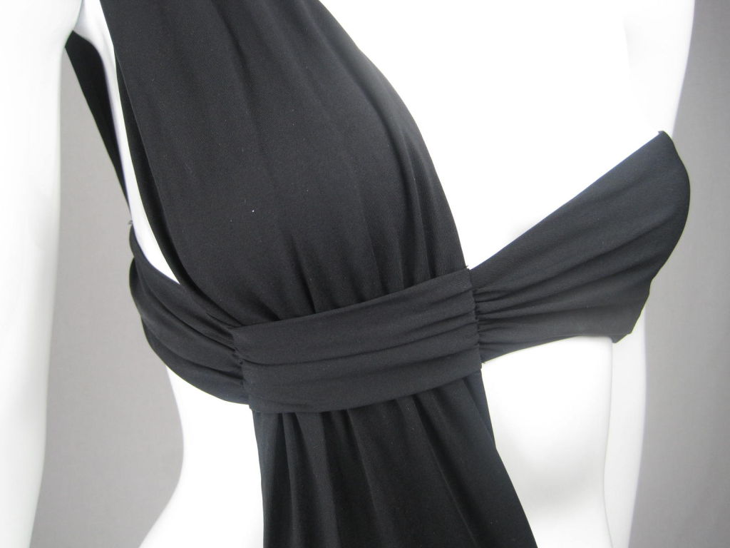 La Perla Black Asymmetric Swimsuit with Cut Out Waist 1