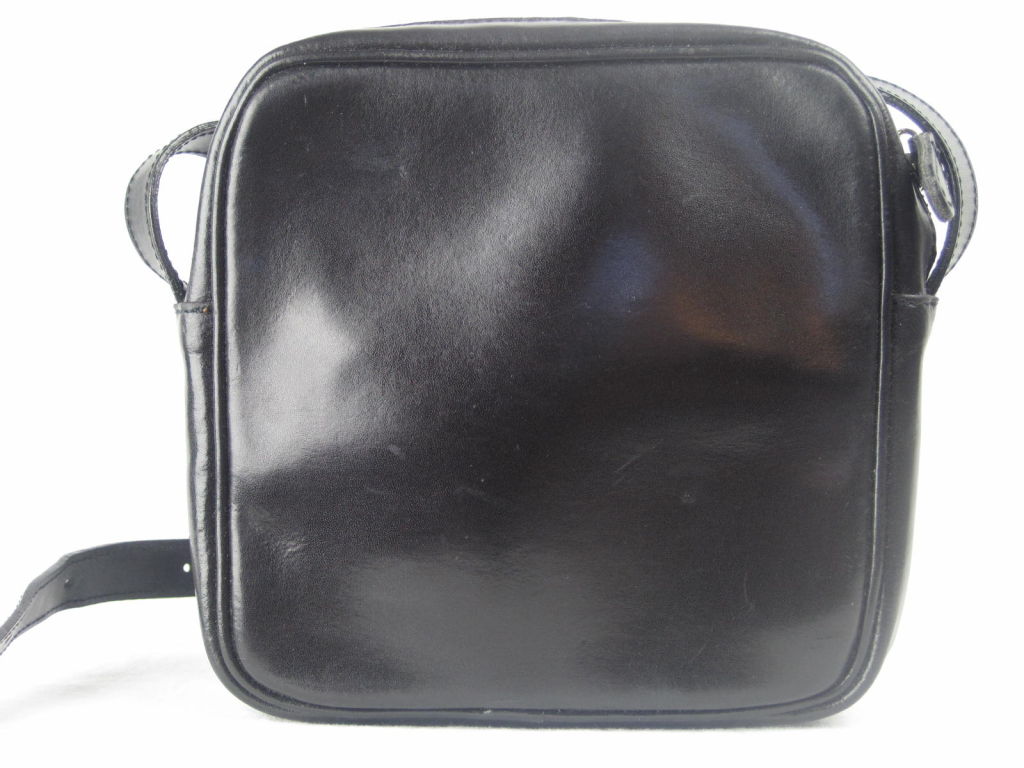 1960's Courreges Leather Handbag with Playful Clear Inserts 2