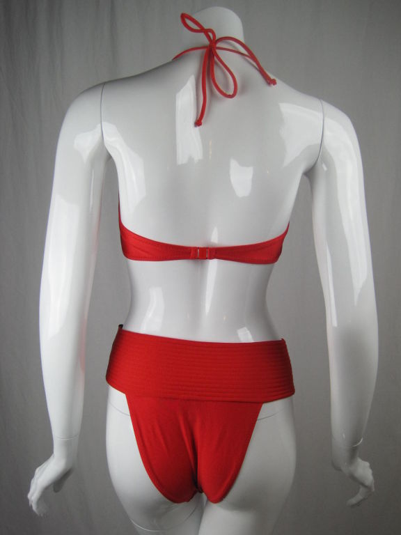 Red Vintage Gideon Oberson Bikini
