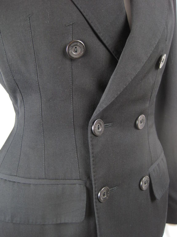 Gaultier Double Breasted Jacket with Padded Hips 3