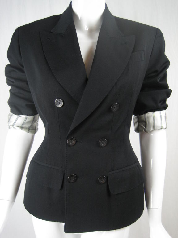 Gaultier Double Breasted Jacket with Padded Hips 4